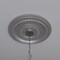 Ekena Millwork Cole PVC Ceiling Medallion (Fits Canopies up to 5 1/8"), Brght Coat Aluminum, 19"OD x 3 1/2"ID x 1"P CMP19COBAL - alternate 9